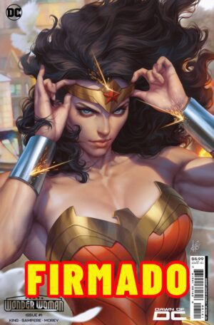 Wonder Woman Vol 6 #1 Cover B Variant Stanley Artgerm Lau Card Stock Cover Signed by Stanley Artgerm Lau