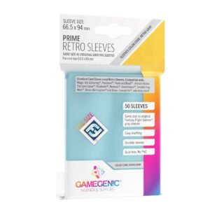 Gamegenic Fundas para cartas PRIME RETRO SLEEVES 66,50X94 mm.
