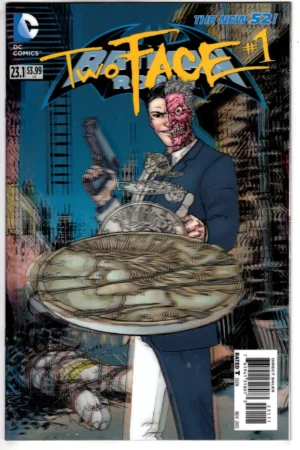 Batman And Robin Vol 2 #23.1 Two-Face Cover A 1st Ptg 3D Motion Cover
