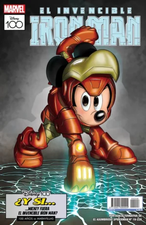 Asombroso Spiderman 228/19 Portada Alternativa Disney 100 - El Invencible Iron Man
