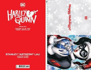Harley Quinn Vol 4 #34 Cover C Variant Stanley Artgerm Lau DC Holiday Card Special Edition Cover