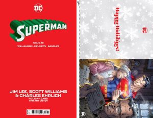 Superman Vol 7 #8 Cover D Variant Jim Lee DC Holiday Card Special Edition Cover