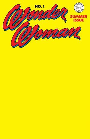 Wonder Woman #1 (1942) Facsimile Edition Cover C Variant Blank Card Stock Cover