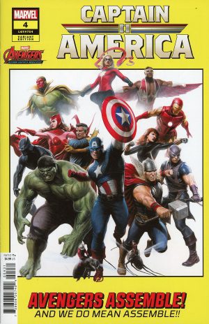 Captain America Vol 10 #4 Cover B Variant Adi Granov Avengers 60th Anniversary Cover