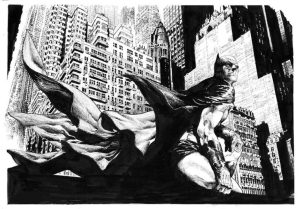 Batman City 01 by Álvaro Martínez Bueno Signed Print