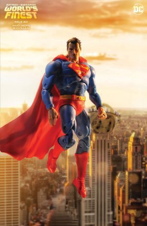 Batman/Superman Worlds Finest #21 Cover D Variant Hush Superman McFarlane Toys Action Figure Card Stock Cover