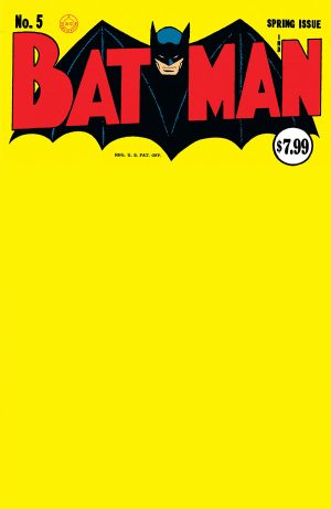 Batman #5 Facsimile Edition Cover C Variant Blank Card Stock Cover