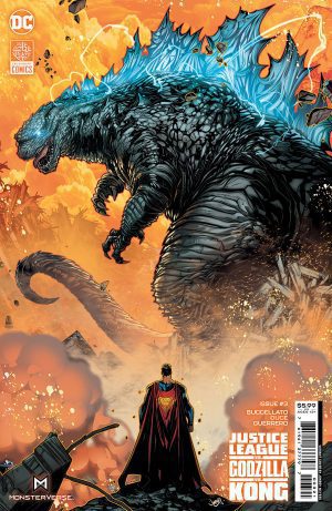 Justice League Vs Godzilla Vs Kong #3 Cover B Variant Jonboy Meyers Card Stock Cover