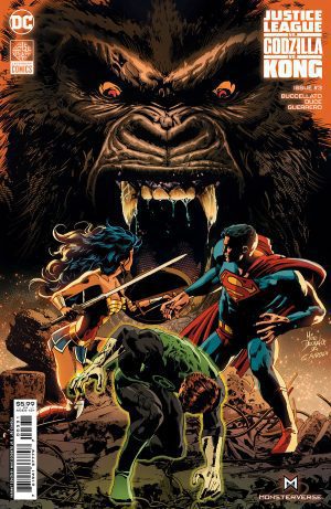 Justice League Vs Godzilla Vs Kong #3 Cover C Variant Mike Deodato Jr Card Stock Cover