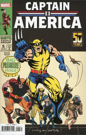 Captain America Vol 10 #5 Cover B Variant Jim Rugg Wolverine Cover