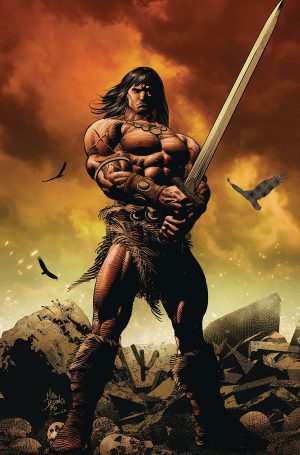 Conan The Barbarian Vol 5 #1 Cover G Variant Mike Deodato Jr LCSD 2023 Virgin Foil Cover