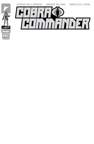 Cobra Commander #1 Cover G Variant Blank Cover