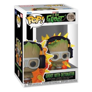 Funko Pop Marvel Studios: I am Groot - Groot with Detonator Bobble-Head