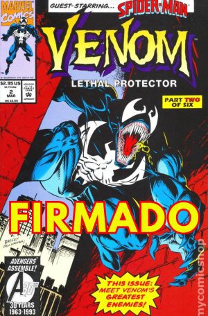 Venom Lethal Protector #2 Cover A Regular Mark Bagley & Sam de la Rosa Cover Signed by Sam de la Rosa