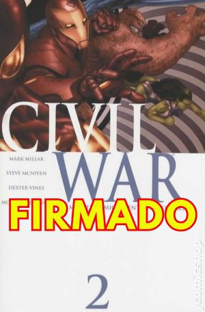 Civil War #2 Cover A 1st Ptg Regular Cover Signed by Steve McNiven