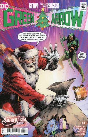 Green Arrow Vol 8 #7 Cover C Variant Trevor Hairsine Santa Card Stock Cover
