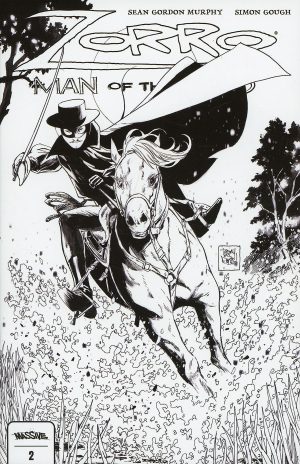 Zorro Man Of The Dead #2 Cover D Incentive Tony S Daniel Black & White Cover