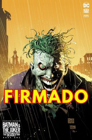 Batman & The Joker: The Deadly Duo #1 Cover C Variant Greg Capullo Joker Cover Signed by Marc Silvestri
