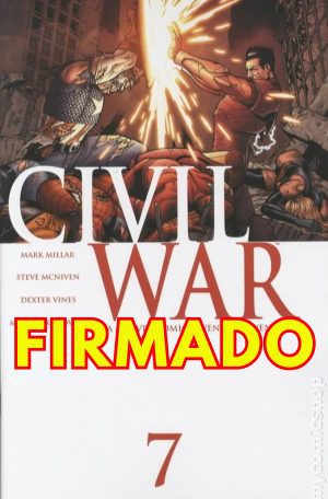 Civil War #7 Cover A 1st Ptg Regular Cover Signed by Steve McNiven