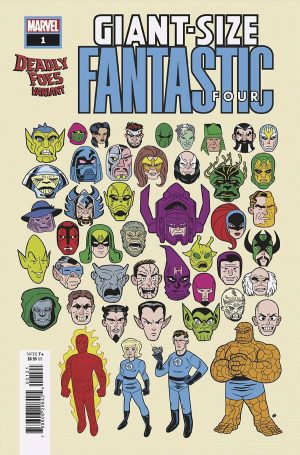 Giant Size Fantastic Four (2024) #1 (One Shot) Cover B Variant Dave Bardin Deadly Foes Cover