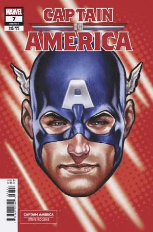 Captain America Vol 10 #7 Cover B Variant Mark Brooks Headshot Cover