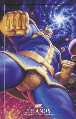 Thanos Vol 4 #4 Cover B Variant Greg Hildebrandt & Tim Hildebrandt Marvel Masterpieces III Thanos Cover