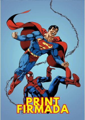 Orlando Megacon 2024 Superman/Spider-Man Print Signed by Bob McLeod