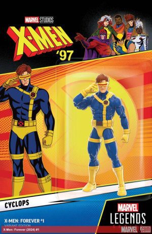 X-Men Forever (2024 Mini-Series) #1 Cover B Variant Cyclops X-Men 97 Action Figure Cover