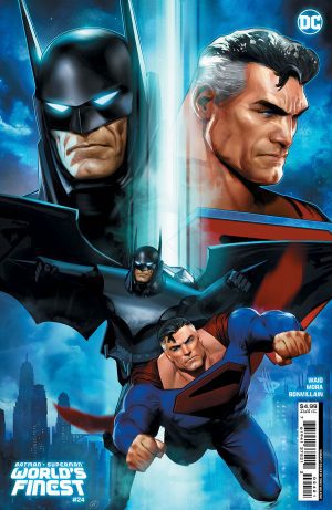 Batman/Superman Worlds Finest #24 Cover B Variant Dave Wilkins Card Stock Cover