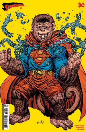 Superman Vol 7 #13 Cover F Variant Maria Wolf April Fools Beppo The Super Monkey Card Stock Cover