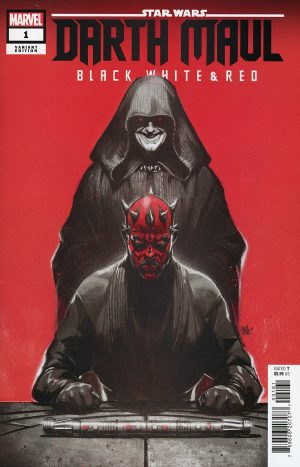 Star Wars Darth Maul Black White & Red #1 Cover C Variant Ben Harvey Cover