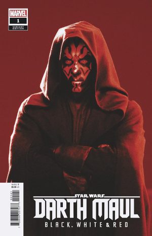 Star Wars Darth Maul Black White & Red #1 Cover D Variant Movie Cover