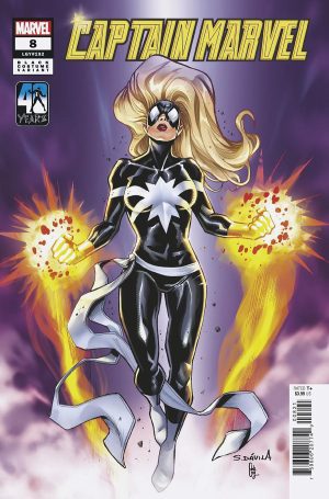 Captain Marvel Vol 10 #8 Cover B Variant Sergio Dávila Black Costume Cover