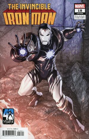 Invincible Iron Man Vol 4 #18 Cover B Variant Pete Woods Black Costume Cover