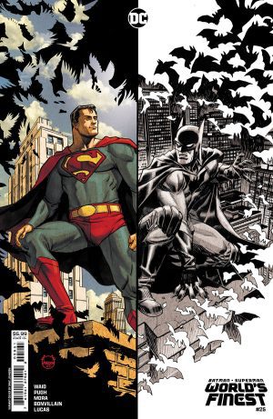 Batman/Superman Worlds Finest #25 Cover D Variant Dave Johnson Card Stock Cover