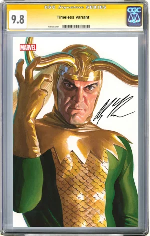 Thor Vol 6 #33 Cover C Variant Alex Ross Timeless Loki Virgin Cover - CGC Signature Series 9.8