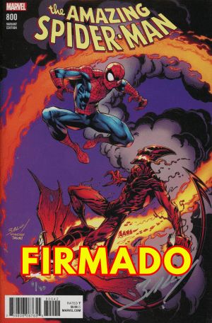 Amazing Spider-Man Vol 4 #800 Mark Bagley Cover Z-F DF Signed By Mark Bagley