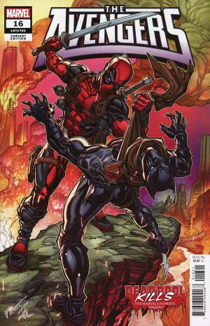 Avengers Vol 8 #16 Cover B Variant Chad Hardin Deadpool Kills The Marvel Universe Cover