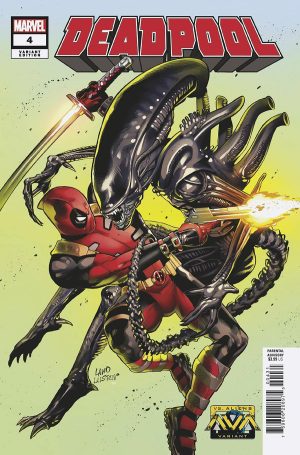 Deadpool Vol 9 #4 Cover B Variant Greg Land Marvel vs Alien Cover