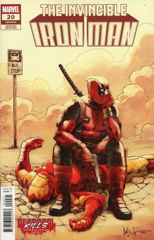 Invincible Iron Man Vol 4 #20 Cover B Variant Dave Wachter Deadpool Kills The Marvel Universe Cover