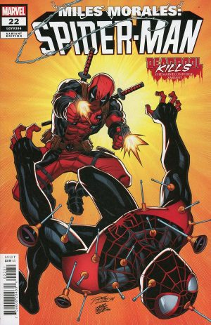 Miles Morales Spider-Man Vol 2 #22 Cover B Variant Ron Lim Deadpool Kills The Marvel Universe Cover