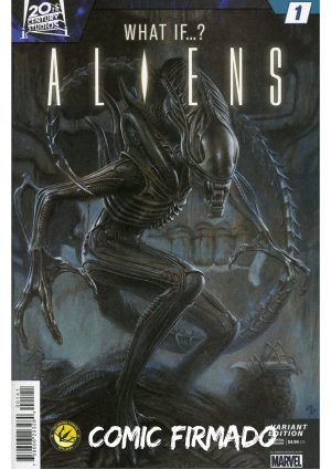 Aliens What If #1 Cover D Variant Adi Granov Cover Signed by Adi Granov