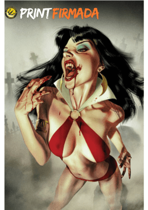 SDCC 2024 Vampirella Print Signed by Joshua Middleton