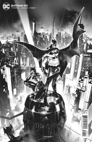 Batman Vol 3 #90 Cover E 3rd Ptg Jorge Jiménez Black & White Variant Cover