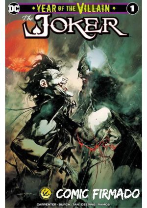 Joker Year Of The Villain #1 Stuart Sayger Exclusive Variant Cover Signed by Stuart Sayger