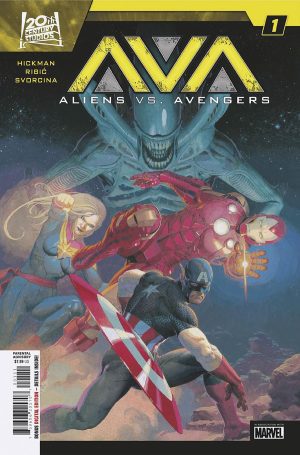 Aliens vs Avengers #1 Cover A Regular Esad Ribic Cover