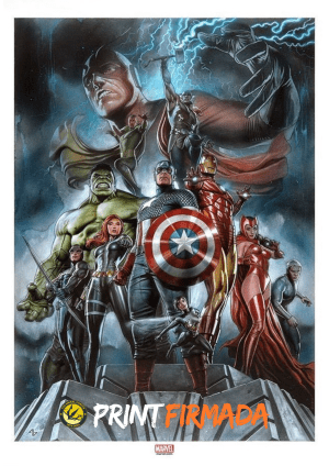 SDCC 2024 Avengers Print Signed by Adi Granov