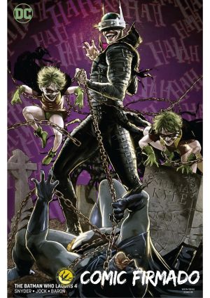 The Batman Who Laughs #4 Cover B Variant Kaare Andrews Cover Signed by Kaare Andrews