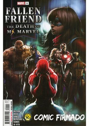 Fallen Friend The Death Of Ms Marvel #1 (One Shot) Cover A Regular Kaare Andrews Cover Signed by Kaare Andrews