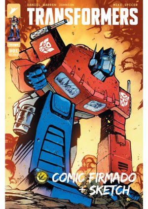 Transformers Vol 5 #1 Cover A Regular Daniel Warren Johnson Cover Signed & Sketched by Daniel Warren Johnson